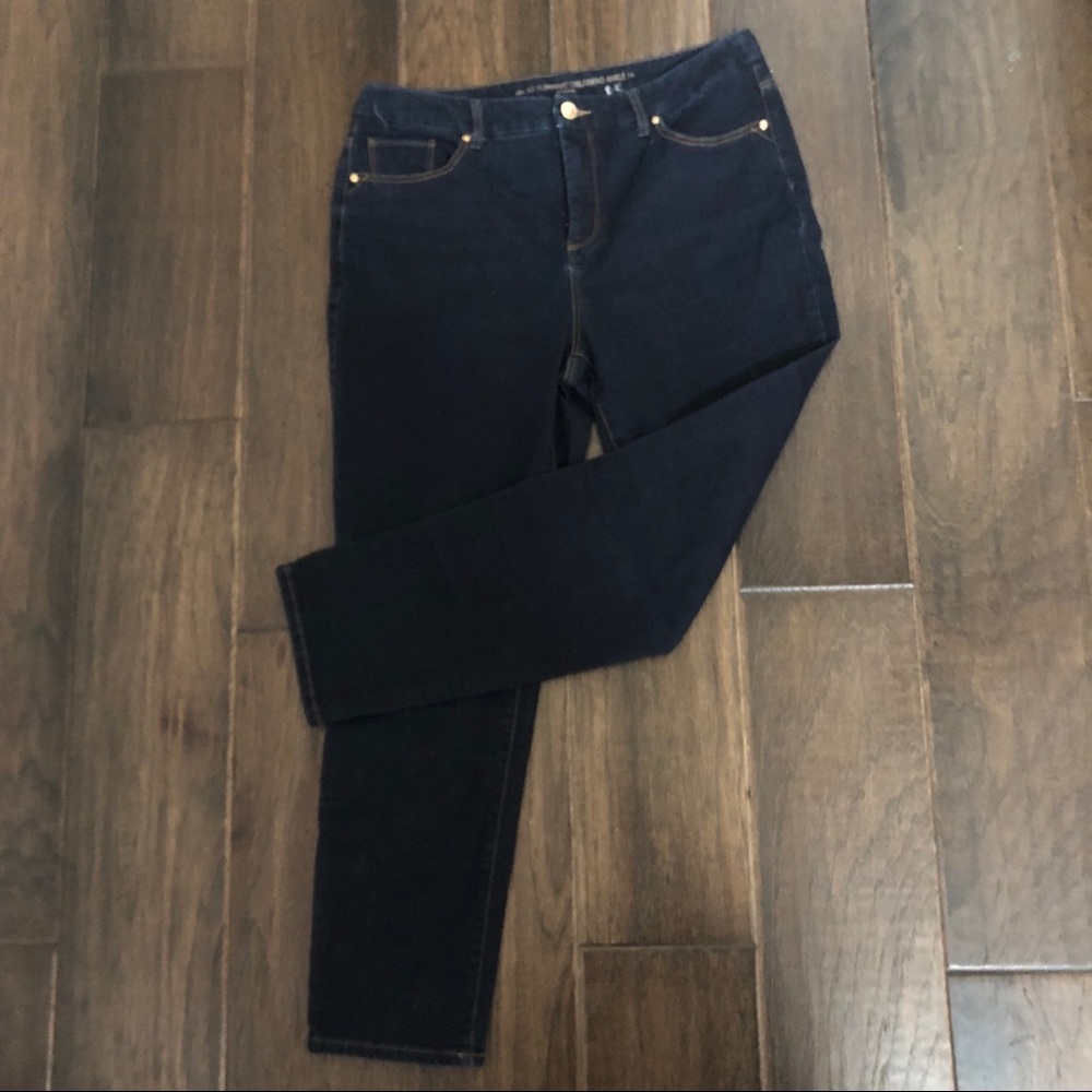 Chico So Slimming Girlfriend Dark Wash Ankle Jean